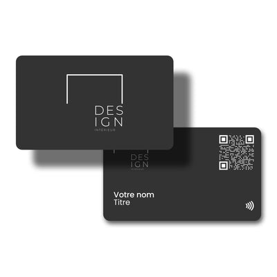 carte de visite NFC Noir