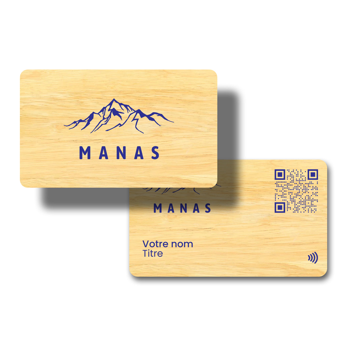 Carte de visite  NFC connectée en bois| Bambou